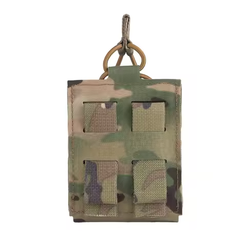 ATTACKER Rifle Single Mag Pouch AR-15 5.56 .223 AK 7.62 .308 Magazine Holster Molle SR-25 Elastic Ho