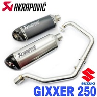 Akrapovic Exhaust Suzuki Gixxer250 SF250 Ekzos Full System Muffler Stainless Steel Motor Accessories