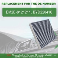 Untuk BYD Yuan Plus Ev Atto 3 2022 2023 2024 Penapis Penyaman Udara Kabin Karbon Aktif Kereta EM2E-8