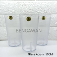 AS-500 Acrylic Cup l Shatterproof Owl Plastic Cup AS 500Ml "Price per 1 Dozen"