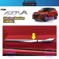 Perodua Ativa Body Side Moulding Trim Lining Accessories Protector Chrome aksesori Gear Up Bodykit B