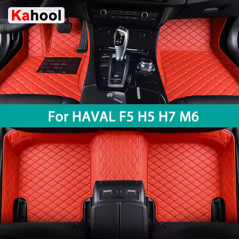 KAHOOL Custom Car Floor Mats For HAVAL F5 H5 H7 M6 Auto Carpets Foot Coche Accessorie