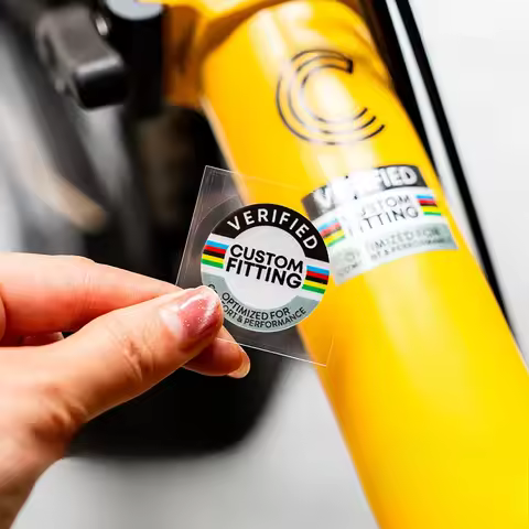 Road Bike FITTING Adjusted Owner Certification Sticker UCI Color Matching Frame Stickers