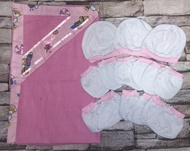 Pranela Receiving blanket with 3in1 set, 1pc Pranela,3pcs Bonnet,6pcs mittens,6pcs booties