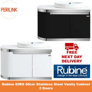 Rubine GIRO 80cm Stainless Steel Vanity Cabinet 2 Doors RBF-1685D2 BK / RBF-1685D2 WH