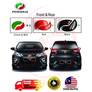 Perodua Sticker Emblem Reflective Perodua Car Logo/Car Steering-Green/Red/Black MYVI/ALZA /AXIA/BEZZ