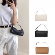 90s Genuine Leather Pencil Case | Niche Design Cylindrical Underarm Bag | Retro Vintage Fashion Tote