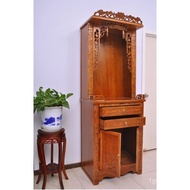 Buddha Cabinet Clothes Closet Altar Household Buddha Shrine Buddha Niche with Door Avalokitesvara God Solid Wood Altar G