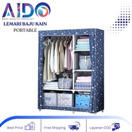 Portable Wardrobe Multipurpose Rack Organizer Clothes Storage Wardrobe Cupboard 662