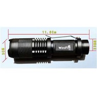 全新Windfire A3 Q5 強光手電筒 迷你變焦遠射 (包 1 粒 18650 電池)