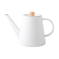 Kaico Form Lady Japanese Enamel Drip Kettle White (Approx.) W23.5×D13×H15.9cm K-017