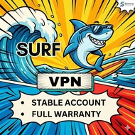 Surfshark VPN Account - PC / Mobile App / TV | 105 Countries | VPN Privacy | Secure Internet Access