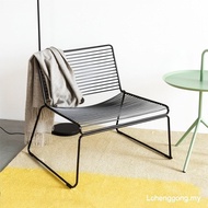 Nordic light luxury iron chair modern dining chair simple outdoor chair balcony leisure chair home t
