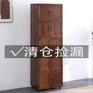 LP-6 Get Gifts🎯Solid Wood Storage Cabinet Bedroom Toy Clothing Storage Cabinets Open Door Locker Simple Wardrobe Small B