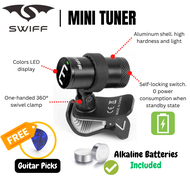 Swiff A0 Tuner Chromatic Clip-on Headstock Tuner Clip-on Chromatic Tuner with LED Display 724ROCKS