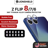 (MY) LionShield Samsung Z Flip 8 / Z Flip 7/ Z Flip 6 Camera Protector Galaxy Lens Cover (Tempered G