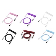 Coiled Cable Aviator USB to Type C Mechanical Keyboard