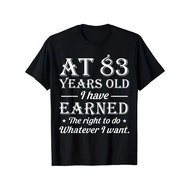 KATUN Cute 8th Birthday T-Shirt for Men & Women - Screen Printing "Ages 83 Years, I'm Just Rich", 10
