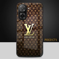Case Glitter Glasshp For poco C71 - Casing hp poco C71 - K32