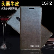 Oppo Reno 10X Zoom Cowhide real Leather Case Casing Cover