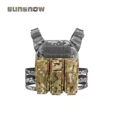 Tactical Vest Molle Triple Magazine Bag Double Single Mag Pouch Accessory Bag For M4 AK 762 Mag