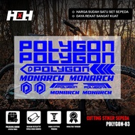 Sticker Cutting Sepeda POLYGON Monarch Stiker variasi Decal Aksesoris Bike MTB Balap Set Dewasa 03 C
