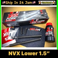 YSS Yamaha Nvx V1 V2 Y15 Fork Lower Spring Kit 1.5 YSS FORK KIT SET NVX155 LOWER 1.5” nvx 155 lowere