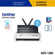 Brother Scanner ADS-1200 เครื่องสแกนเนอร์เครื่องสแกนเอกสารเครื่องสแกนนามบัตร Duplex (ประกันจะมีผลภาย
