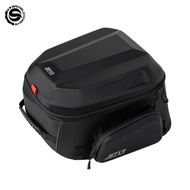 SFK Black Motorccycle Bag Helmet Rear Seat Bag Tail Pack 42-54L Multifunctional Waterproof Riding Ge