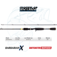 Casting Fishing Rod 2 Section 562ML 6-15LB Carbon Fiber Fishing rod (SOTELO Barbarian X)