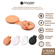 Mazer Charger MagPadDUO Qi2/Qi2.2 20/30W 2in1 Wireless Charger for iPhone Apple Watch Airpods