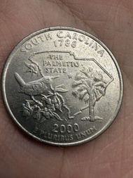 美國🇺🇸25美分50洲紀念幣硬幣