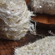 Benang Kait Besar Glitter Yarn Crochet Yarn Mix Yarn for Bag Gold Yarn Handicraft Yarn Shiny Yarn fo