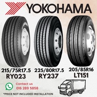 215/75R17.5 225/80R17.5 Yokohama Bridgestone Truck Tire R294 RY023 R156 RY237  / Tayar Lori 21575175