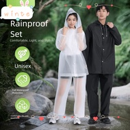 WINTE Raincoat Set, Windproof Full Coverage Split Raincoat, Durable Eva Strengthen buttons Adjustabl