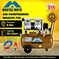 SYK DAEWOO/ARTIX/MOSTAZ Oil Free Air Compressor 1hp 24L/30L Oiless Air Compressor Tyre Pump Compress