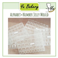 Alphabet+Number Jelly Mould/Acuan Jelly Mould huruf+nombor
