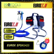 EUROX EPSH1425 Airless Paint Sprayer 575w 210bar ( 0.75HP C/W HOSE ) FOC 5M EXTENTION WAYAR