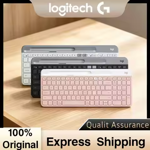 Logitech K580 Wireless Keyboard Ultra Thin Dual Bluetooth Mode Silent Keyboard Desktop Laptop Tablet