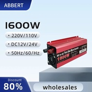 1600w Pure Sine Wave Inverter DC 12v/24v To AC 110V/220V 1000W 1600W 2000W 3000W Portable Power Bank