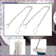 [chiwanji4x] Easy Install Toilet Flapper Chain Durable Steel Spare Parts Direct Replace for Tank Flu