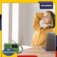 [Colorfull.sg] Mini Portable Radio Full-Wave Band Battery 500mAh Pocket Radio FM Radio Receiver