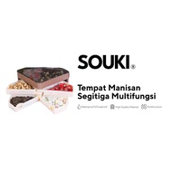 Souki - Triangle Sweets Holder/6-Piece Triangle Snack Container/Bulk Nut Holder/Triangle Shape Candy Holder