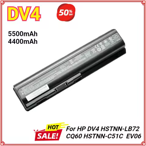 6Cell New Laptop Battery for Hp HSTNN-C51C C53C CB72 CB73 DB73 DB72 I58C IB72 IB79 LB72 LB73 N50 CQ4