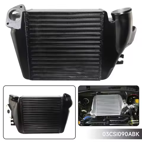 Top Mount Intercooler High Performance Bar & Plate Aluminum Upgrade Bolt On For Subaru Impreza WRX E