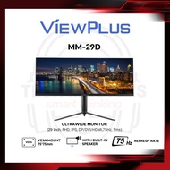 Viewplus 2K Ultrawide Monitor Mm-29D Ips Hdmi/Dp/Dvi 75Hz 29"