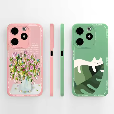 Case For itel A70 Phone Covers Oil Painting Full Protection Back Cover Soft Protector For itel A 70 