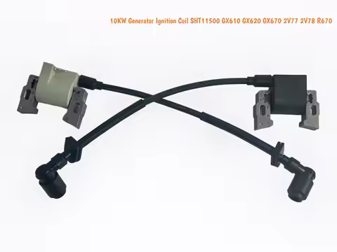 Ignition Coil Spare Parts for 10KW Twin Cylinder Generator, Compatible with SHT11500, Honda GX610 GX