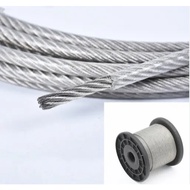 50M 100M 6mm steel cable - High quality plastic coated steel cable - 6mm [6mm wire]