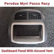 Perodua Myvi Passo Racy Double Din Dashboard Radio Panel With Aircond Vent / Dash Board Panel / Air Cond Vent